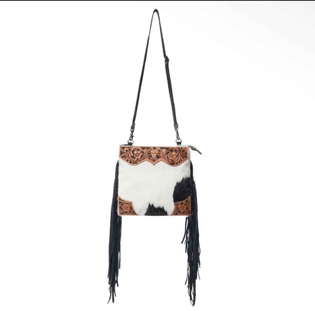 Cowhide & Fringe Purse