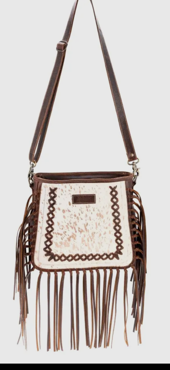 cowhide & leather purse