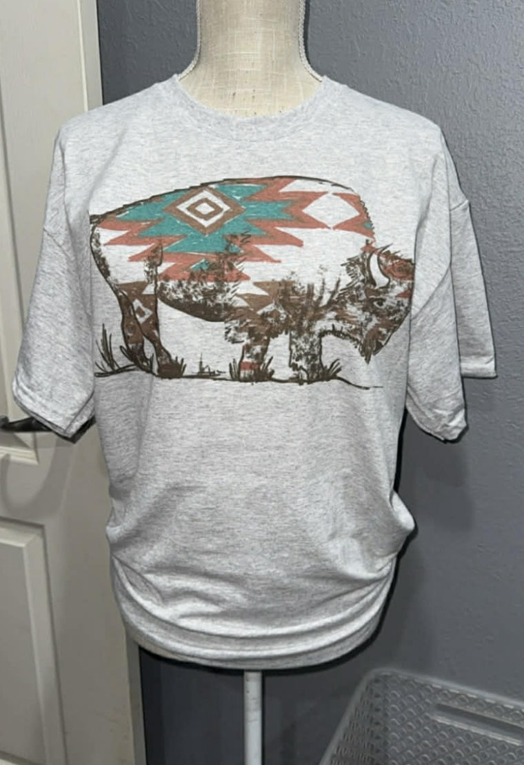 Aztec Buffalo Tee
