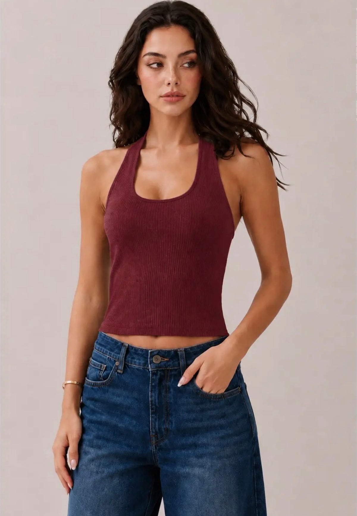 Red Halter Top