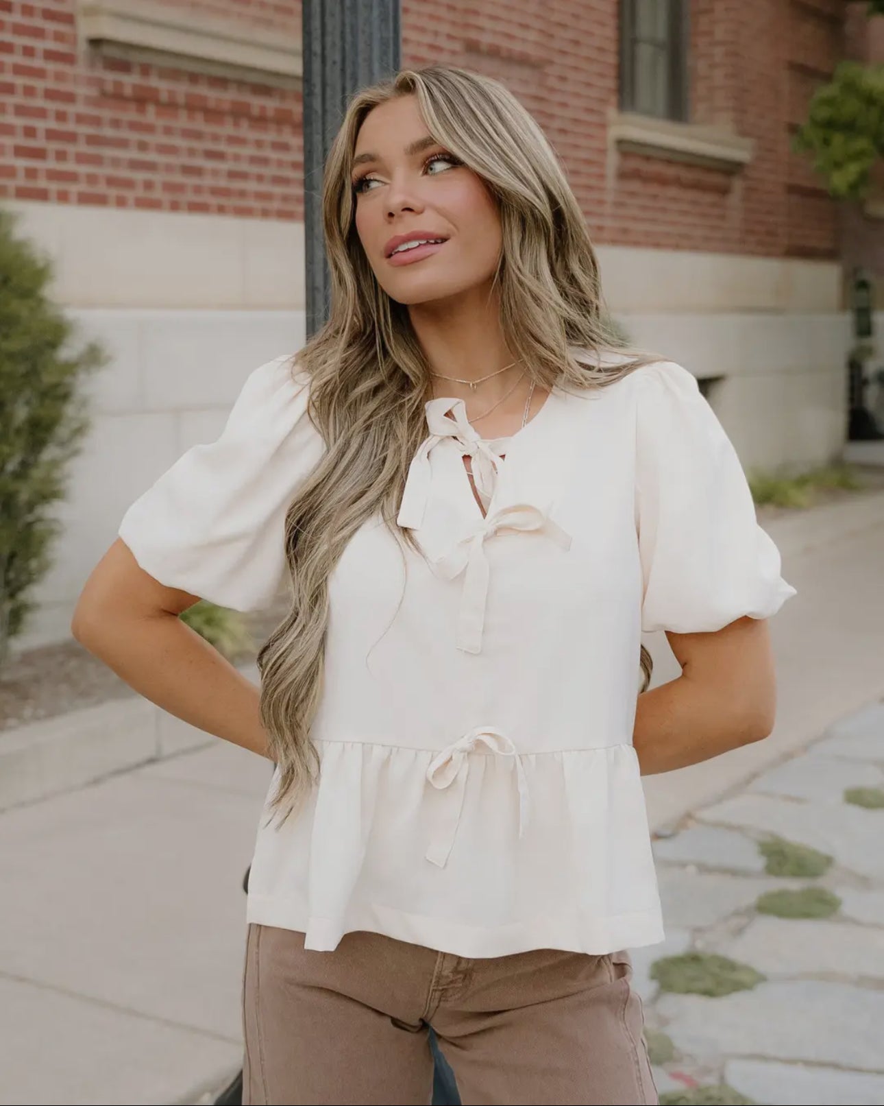 Cream Blouse