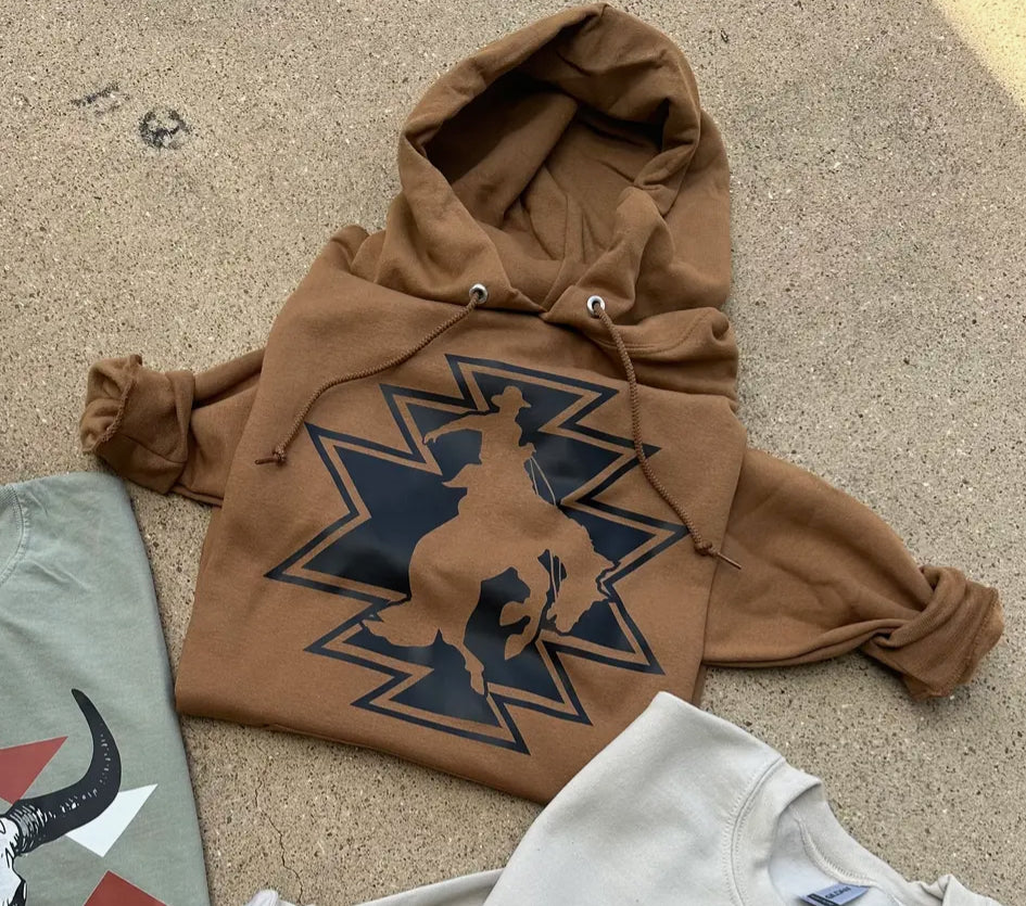 Brown Aztec Hoodie
