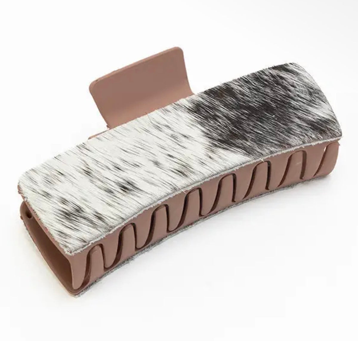 Cowhide claw clip