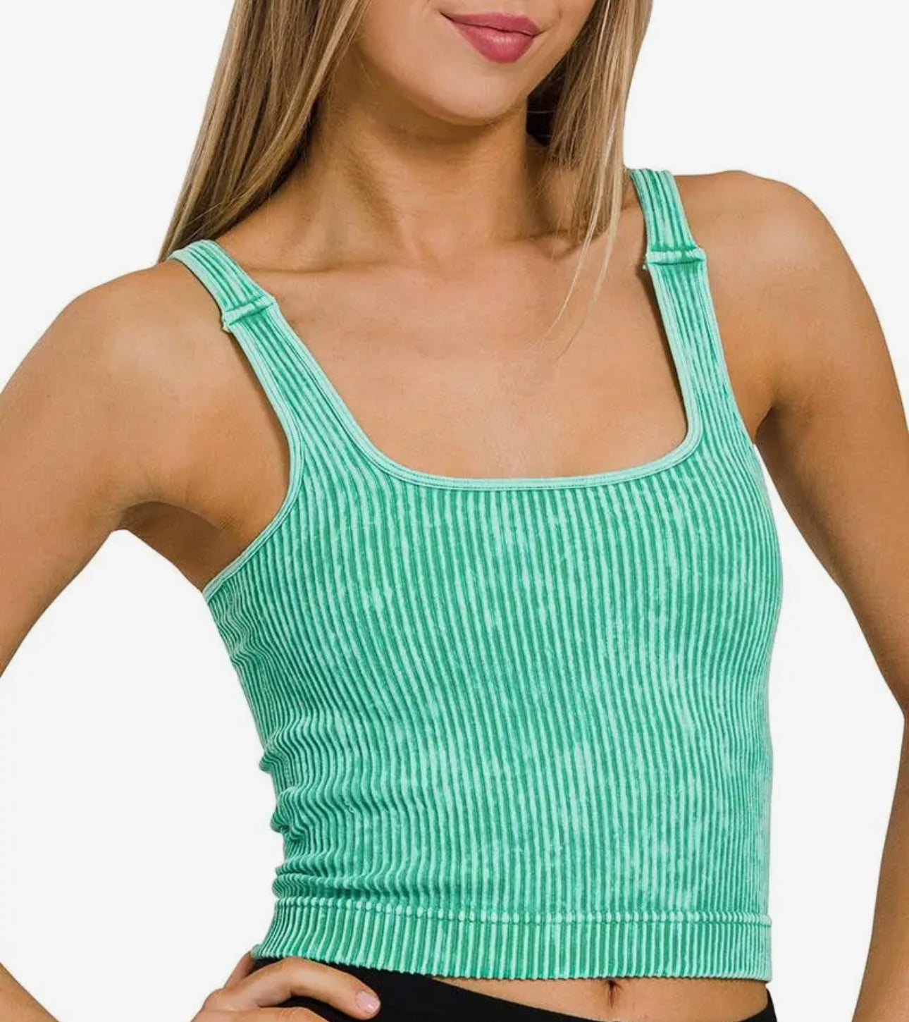 Crop Ribbed Tank